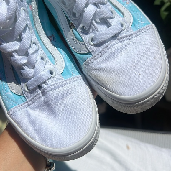 Vans Old Skool Spongebob Squarepants Lace Up Casual Shoes White Blue . UNISEX - Picture 8 of 17